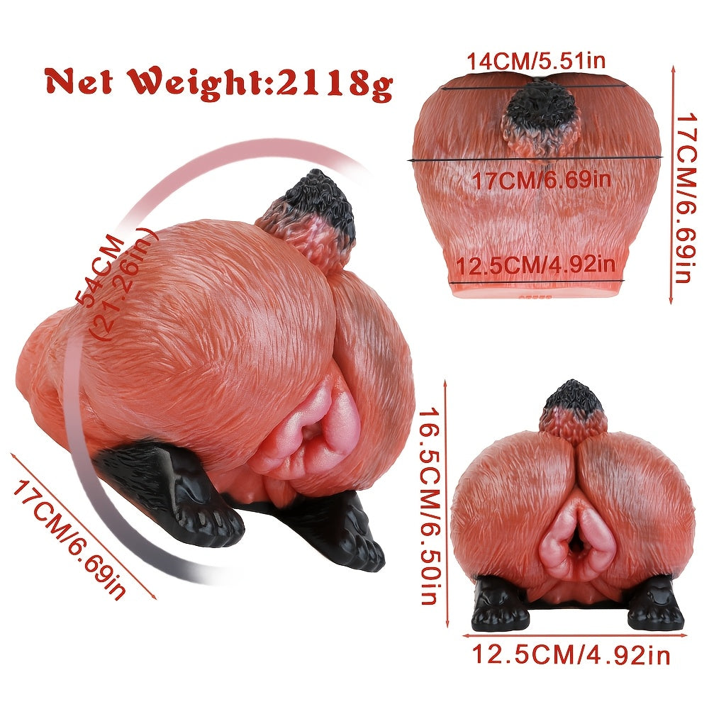GEEBA Male Masturbator Cup,Silicone Single Hole Penis Trainer,Pocket Pussy Animal Anal Toy,16.99cm Height,2254g Weight