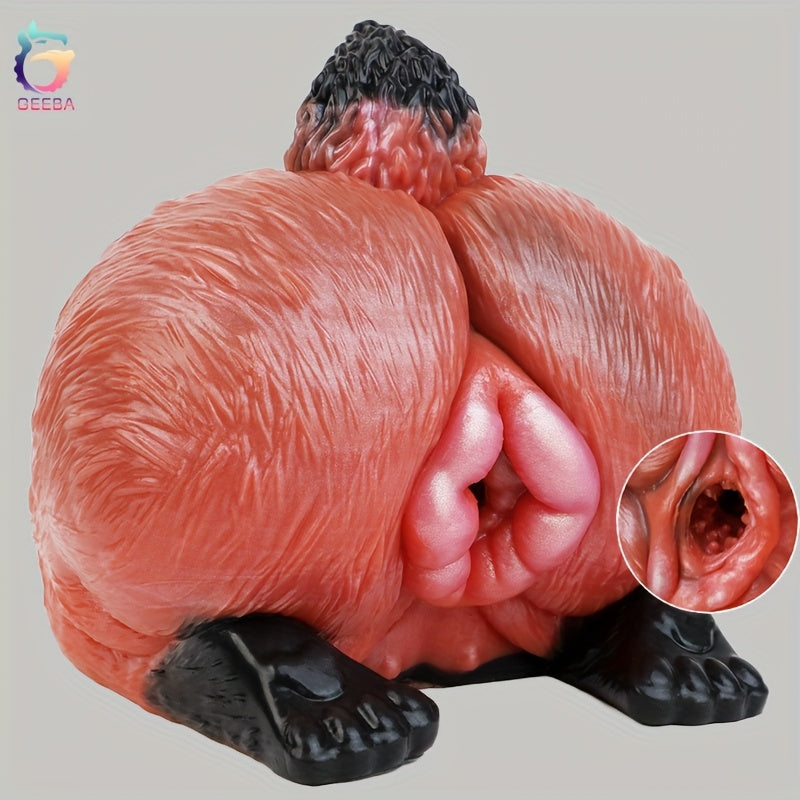 GEEBA Male Masturbator Cup,Silicone Single Hole Penis Trainer,Pocket Pussy Animal Anal Toy,16.99cm Height,2254g Weight